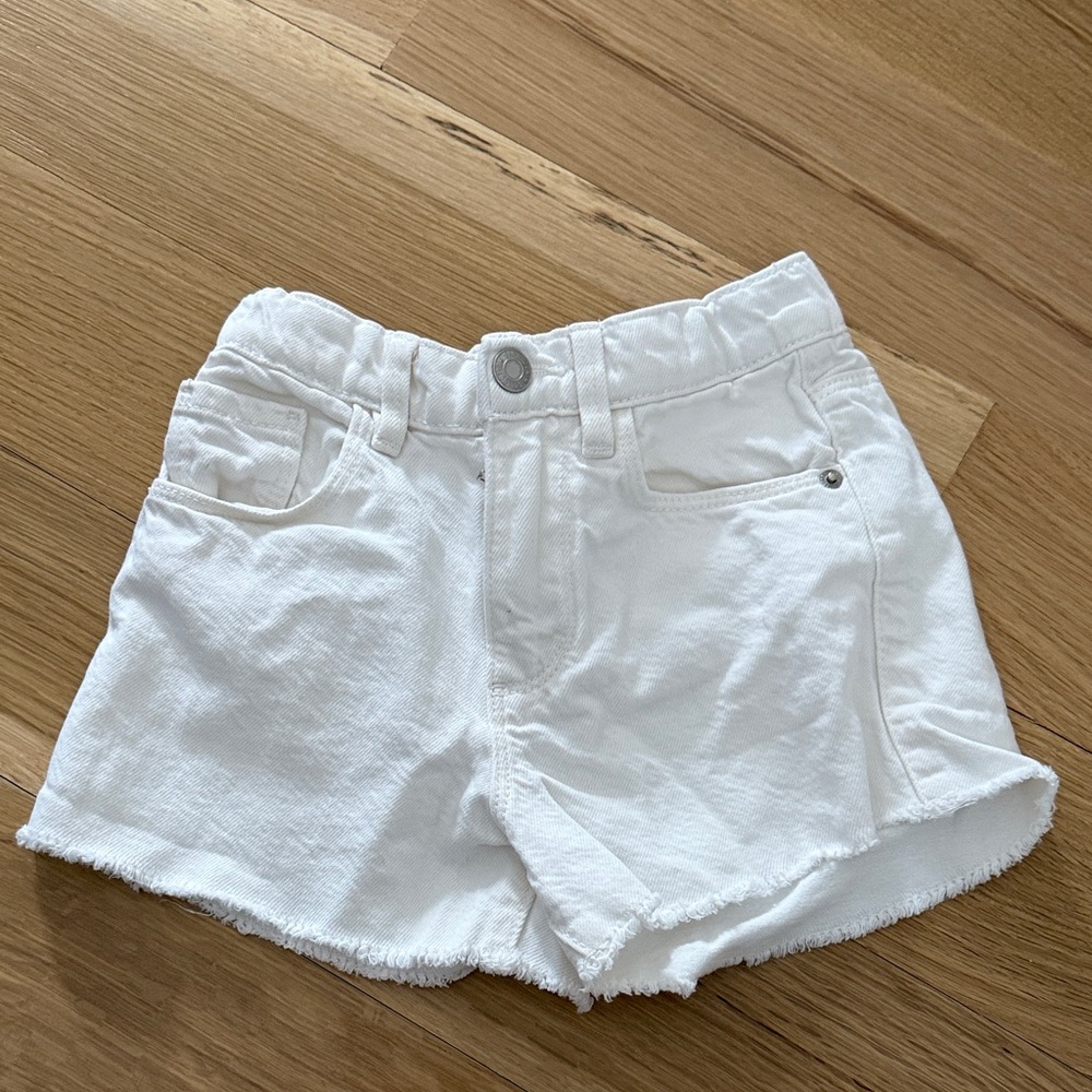 Zara Girls  White Denim Shorts